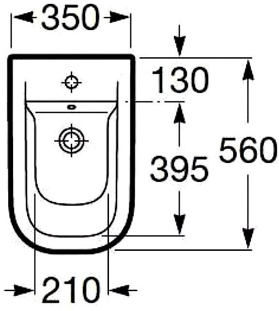 Крышка для биде Roca The Gap микролифт 80647200B