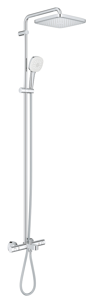 Душевая система GROHE Tempesta System 250 Cube с термостатом и изливом на ванну хром 26691001