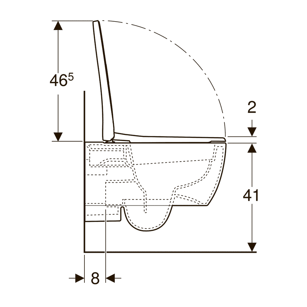 Унитаз подвесной Geberit iCon Rimfree безободковый с тонким сиденьем SoftClose 501.664.00.1