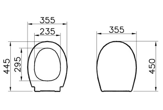 Сиденье для унитаза универсальное VitrA микролифт дюропласт 84-003-019