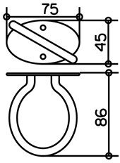 Держатель для фена KEUCO хром 04997010000