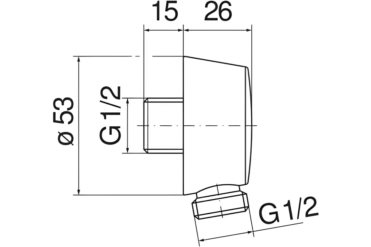 Шланговое подсоединение Paffoni глянцевый черный AD150FLP