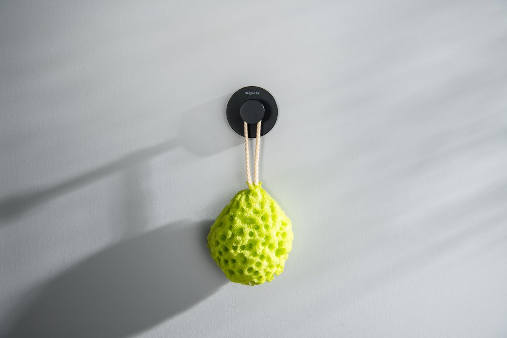 Крючок Aquanet Бетта матовый черный AQ4601MB