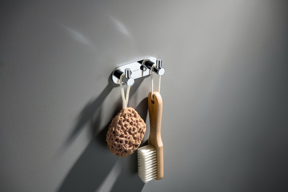 Крючок двойной Aquanet Европа хром AQ4102CR