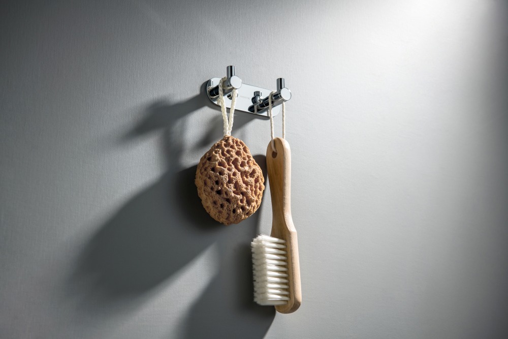 Крючок двойной Aquanet Европа хром AQ4102CR