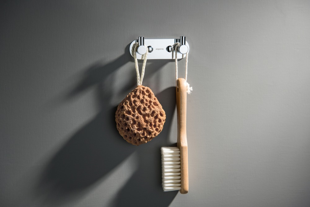 Крючок двойной Aquanet Европа хром AQ4102CR