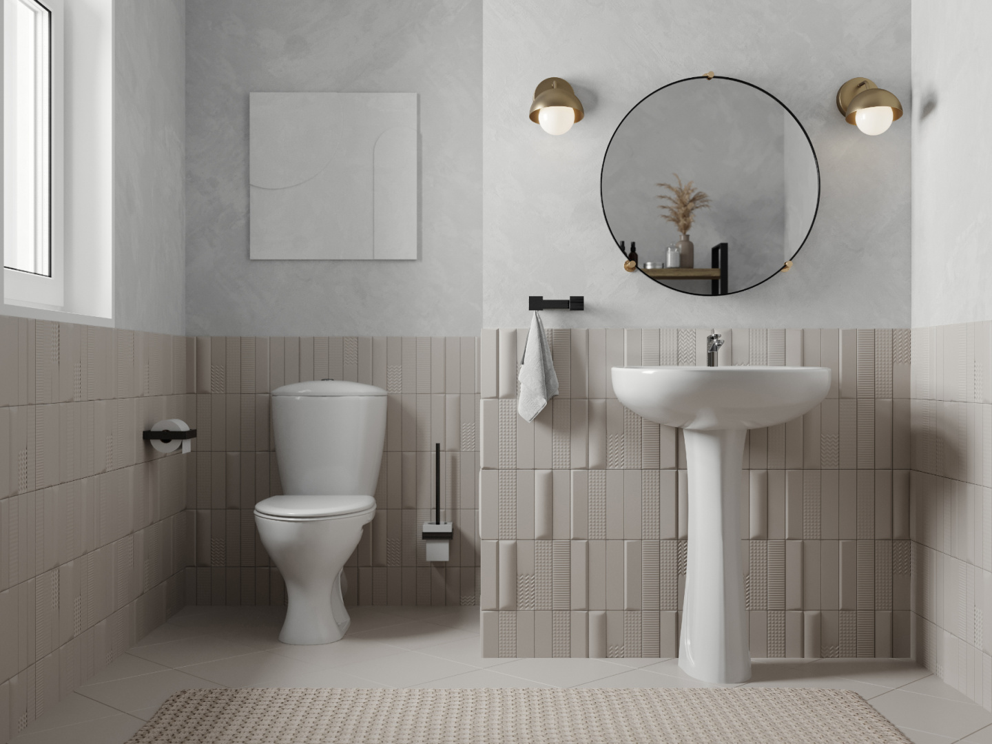 Унитаз-компакт Sanita Версия белый сиденье полипропилен косой выпуск 1.P401.5.S00.00B.F