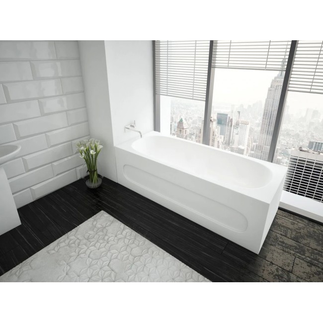 Ванна акриловая Triton Оберон 160х70 см с экраном слив слева OBR160-0000026