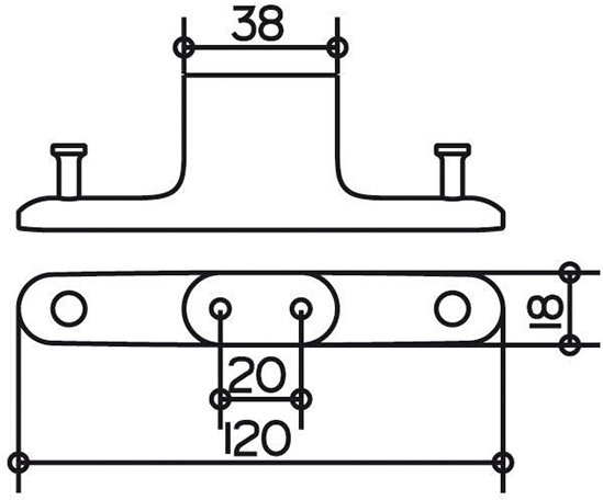 Крючок двойной KEUCO EDITION 400 хром 11515010000