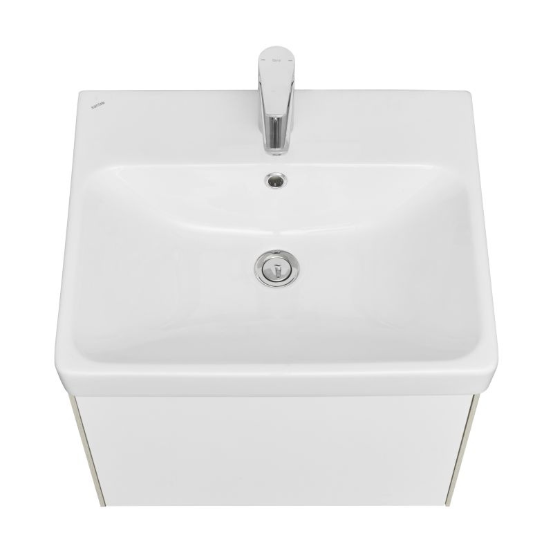 Комплект мебели для ванной Aquaton Асти 55 Белый/Ясень шимо с раковиной Адриана 55 1A2631K0AXD70