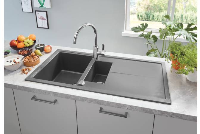 Смеситель для кухни Grohe Eurosmart Cosmopolitan с высоким изливом хром 32843002