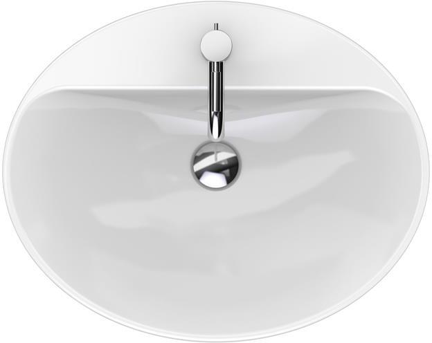 Раковина встраиваемая Geberit VariForm овальная 60х48 см с отверстием под смеситель 500.726.01.2