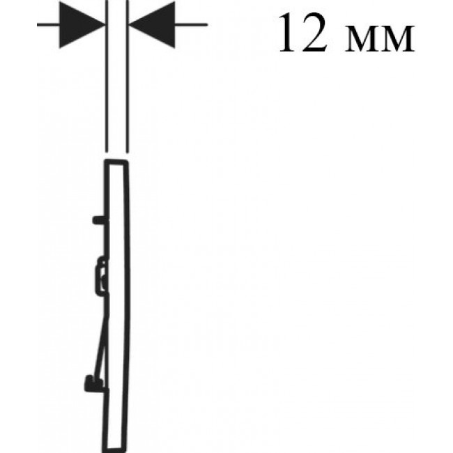 Клавиша смыва Geberit Sigma 30 смыв-стоп белый матовый/хром 115.893.JT.1