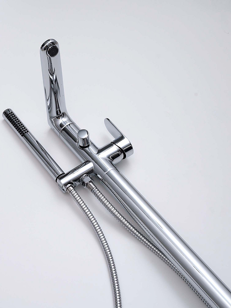 Смеситель для ванны напольный Aquanet Ника хром AQ1845CR