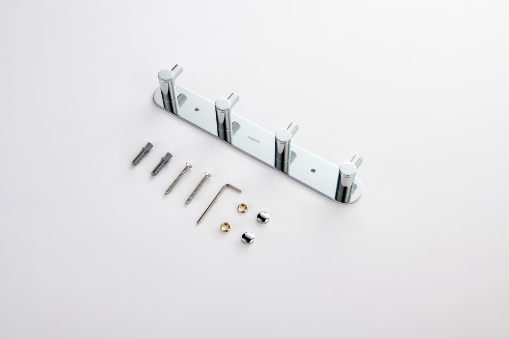 Планка с 4 крючками Aquanet Europa хром AQ4123CR