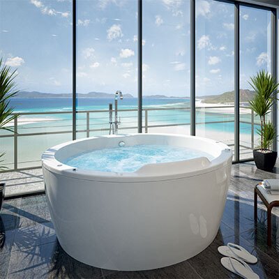 Ванна акриловая Radomir Аура 180х80 см с фронтальным экраном AUR180-0000033