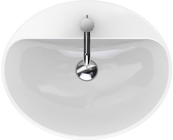 Раковина встраиваемая Geberit VariForm овальная 55х45 см с отверстием под смеситель 500.720.01.2