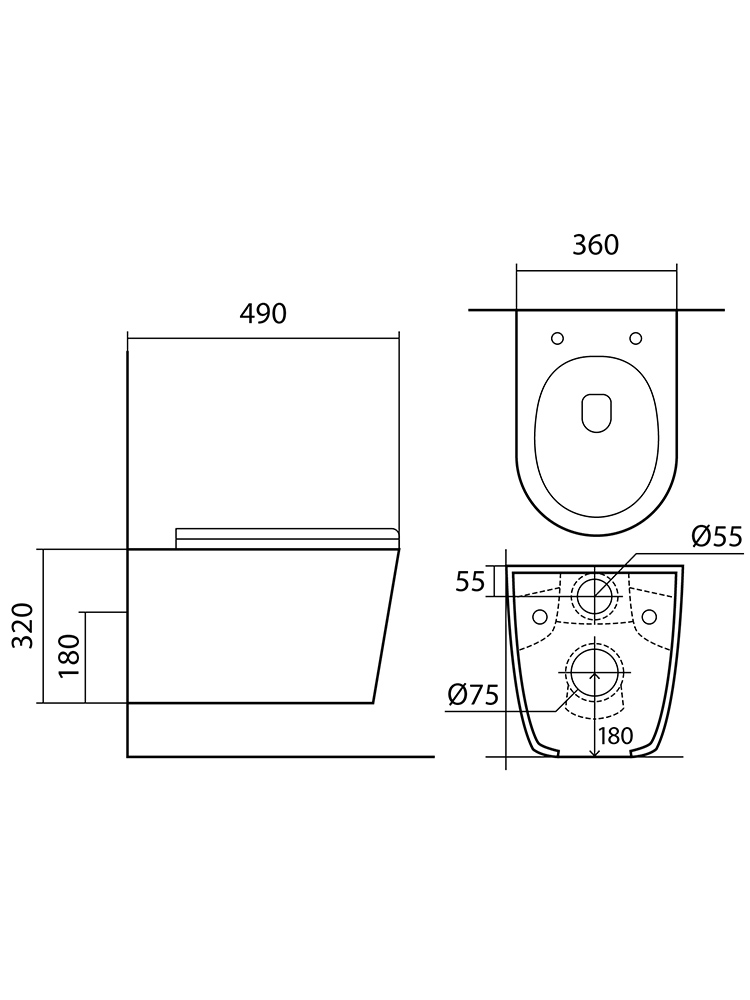 Комплект инсталляции AQUATEK ВЕГА T PNS002 рама INSP-0000001 кнопка PNS-0000002 унитаз AQ1904T-00 TORNADO