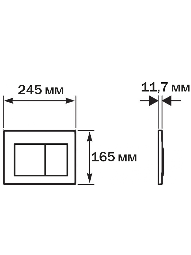 Комплект инсталляции AQUATEK ВЕГА T PNS002 рама INSP-0000001 кнопка PNS-0000002 унитаз AQ1904T-00 TORNADO