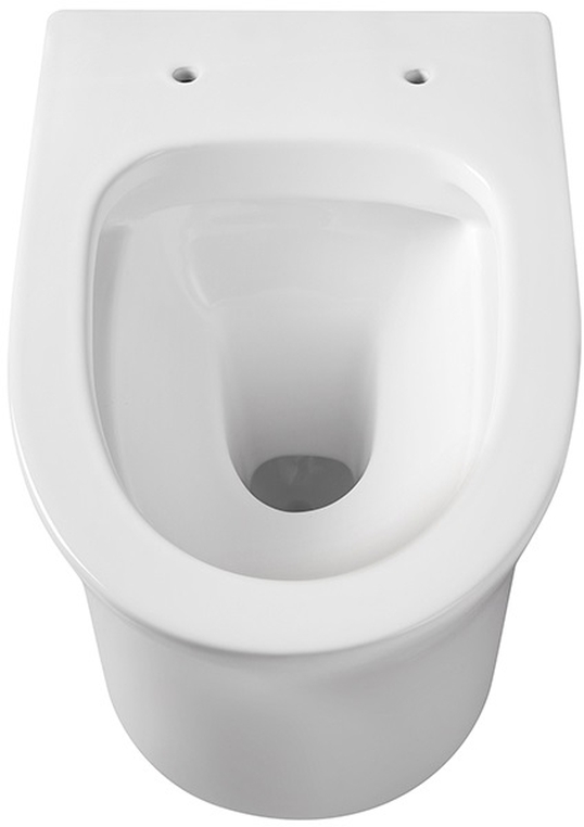 Унитаз подвесной Aquanet Ника безободковый с сиденьем микролифт 525х365х360 мм AQ2009-00