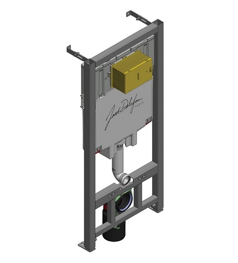 Унитаз с инсталляцией Jacob Delafon сиденье тонкое микролифт клавиша белая E21747RU-00