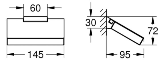 Держатель для туалетной бумаги с крышкой GROHE Selection Cube хром 40781000