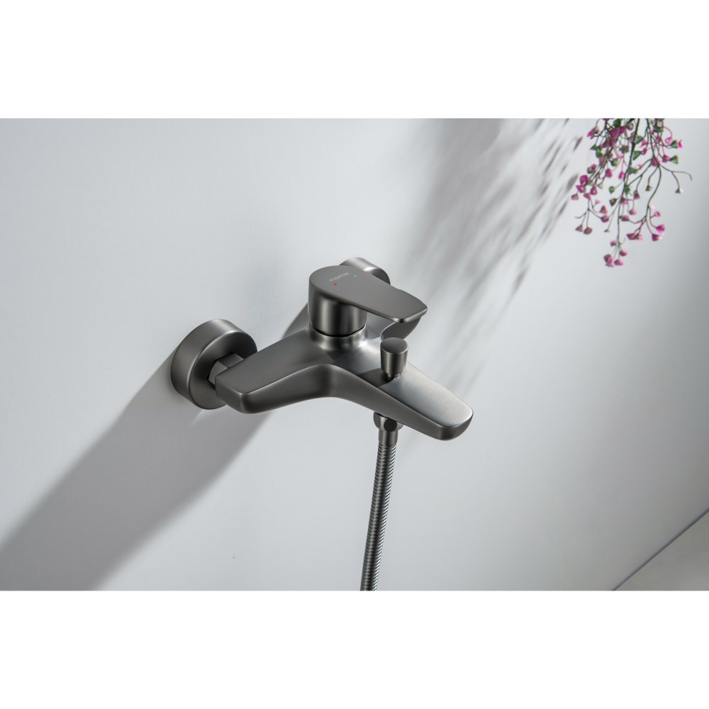 Смеситель для ванны AQUATEK БЕТТА оружейная сталь AQ1140BGM