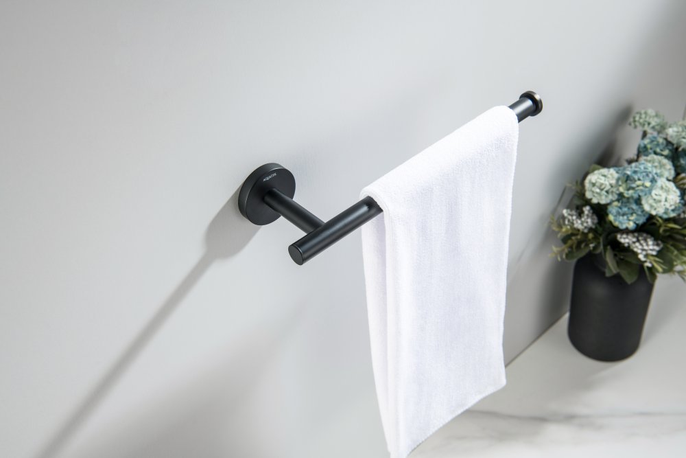 Полотенцедержатель Aquanet Оберон матовый черный AQ4219MB