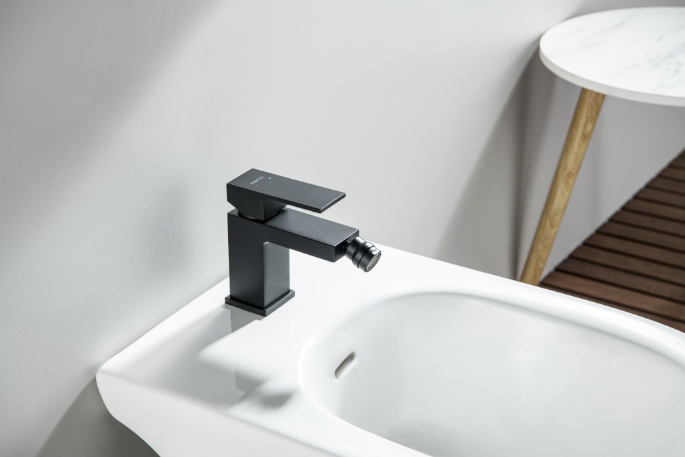 Смеситель для биде Aquanet Либра матовый черный AQ1618MB