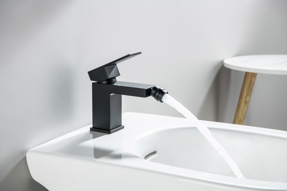 Смеситель для биде Aquanet Либра матовый черный AQ1618MB