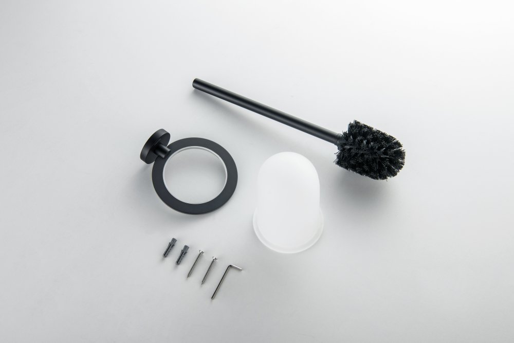 Ершик для унитаза Aquanet Оберон матовый черный AQ4210MB