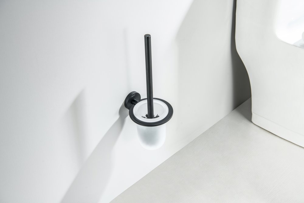 Ершик для унитаза Aquanet Оберон матовый черный AQ4210MB