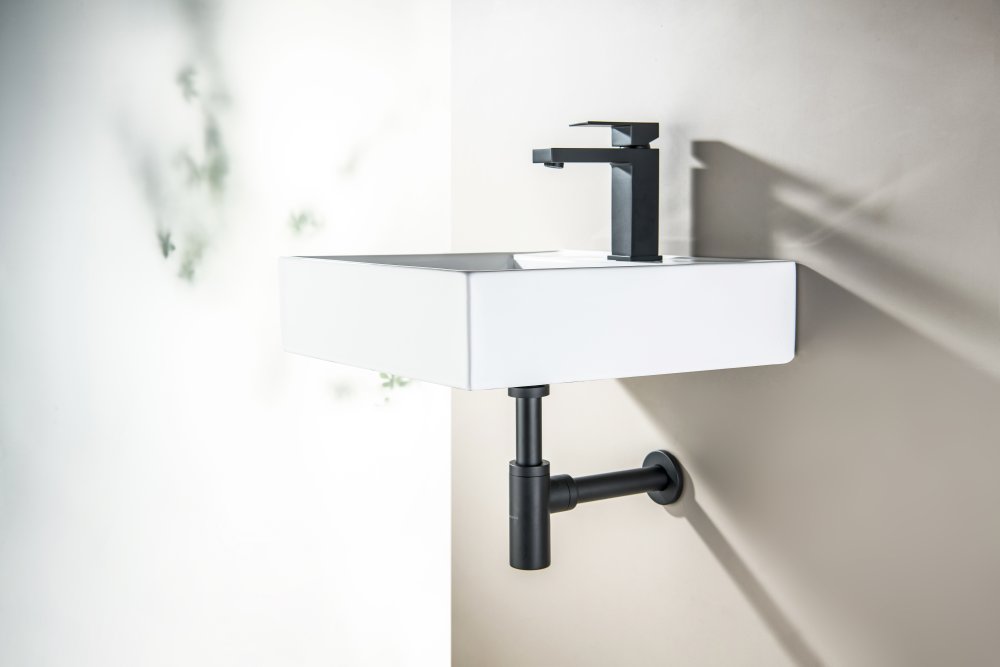 Сифон для раковины Aquatek матовый черный AQ6012MB