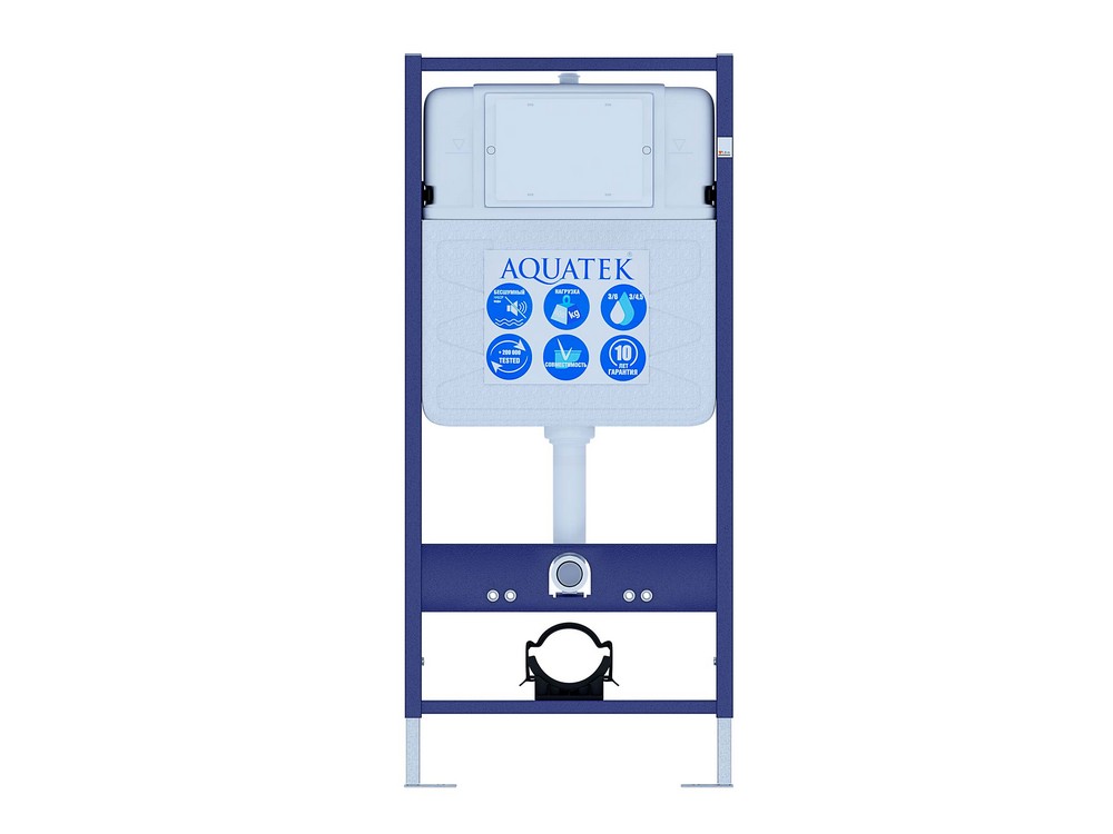 Комплект инсталляции для подвесного унитаза Aquatek Sensor SET Standart 50 с панелью смыва INSE-0000001.36