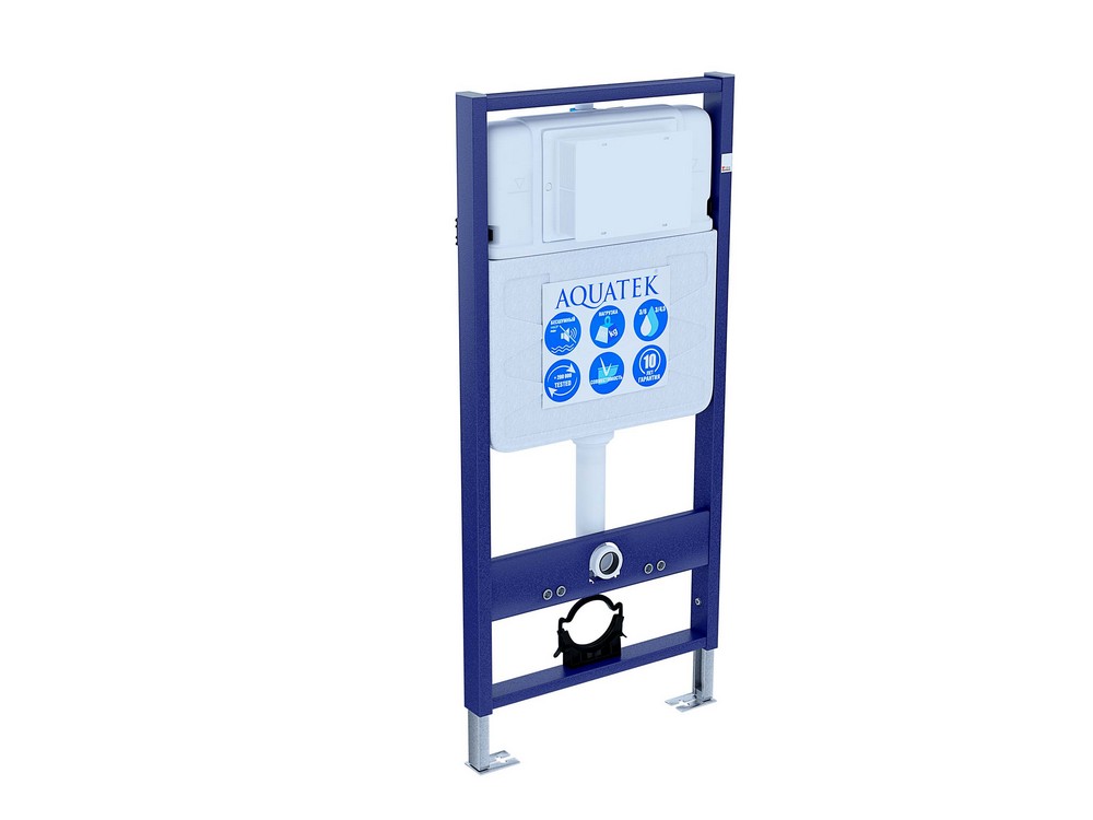 Комплект инсталляции для подвесного унитаза Aquatek Sensor SET Standart 50 с панелью смыва INSE-0000001.36