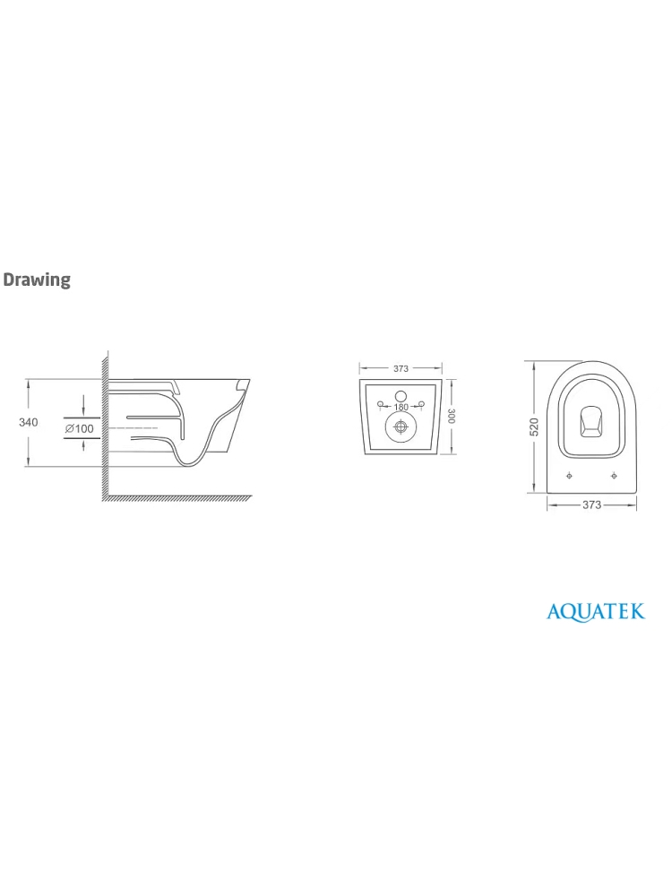 Комплект инсталляции AQUATEK Сириус (рама INS-0000017, унитаз AQ1582T-00 Tornado, сиденье soft-close) СИРИУС-INS17