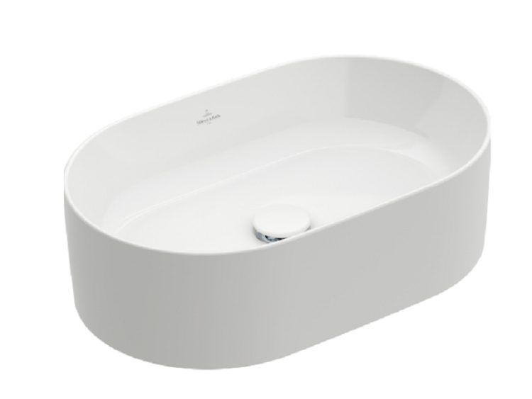 Раковина накладная Villeroy & Boch Collaro 560х360 мм TitanCeram Альпийский белый 4A195601