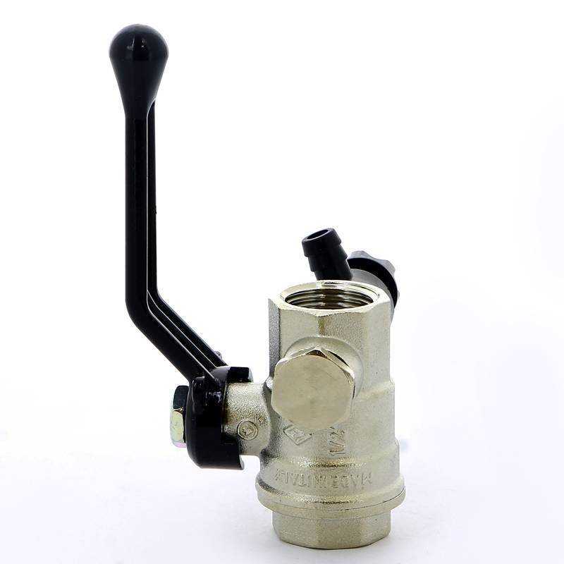 Кран шаровой Bugatti Oregon 330 ВВ с дренажным вентилем и заглушкой рычаг 1/2 03300019