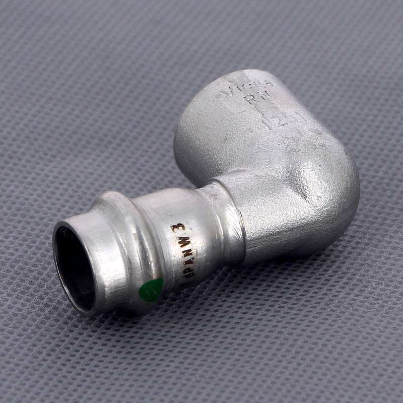 Угол 90° пресс-В компактный нержавеющая сталь Viega Sanpress Inox 15х1/2 436971