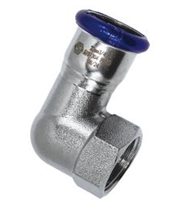 Угольник 90° Hoger 22х1/2 ВР пресс нержавеющая сталь SS5360604