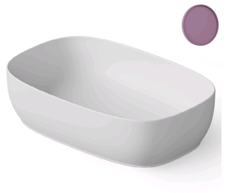 Раковина накладная DEA Design 550x360 мм Lavender DD90925508