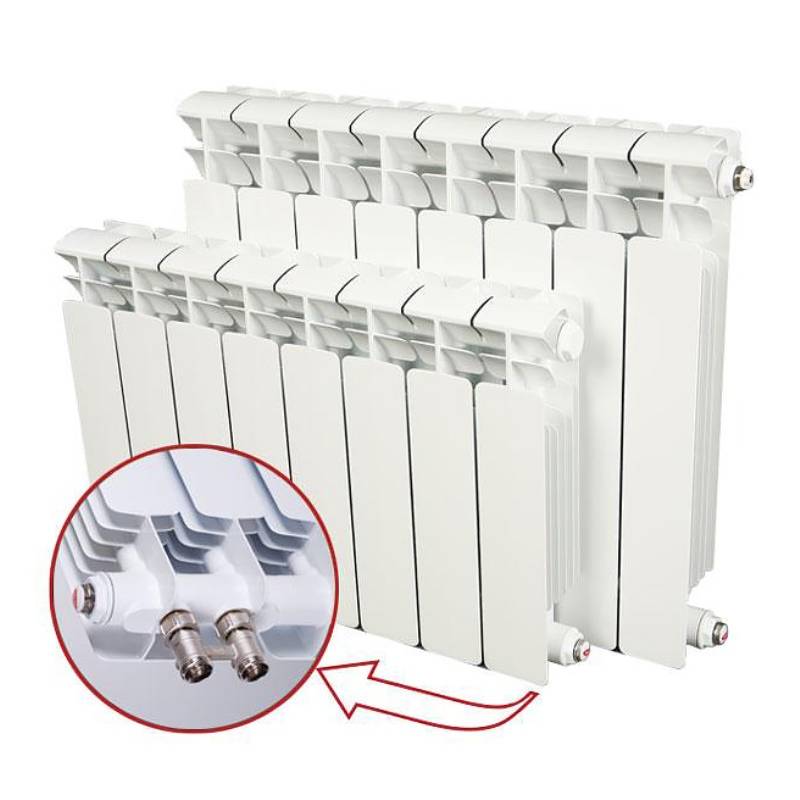 Радиатор биметаллический Rifar Base 200 5 секций нижнее правое подключение R20005НПП