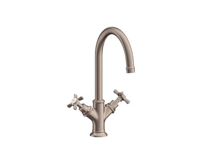 Смеситель для раковины AXOR Montreux 100 однорычажный шлифованный никель 16502820