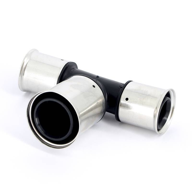 Тройник пресс PVDF Henco 40х50х40 мм 12PK-405040