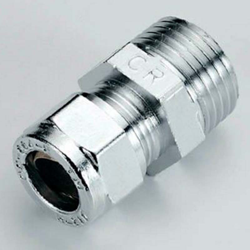 Муфта обжимная с наружной резьбой хромированная Tiemme 22x3/4 1130168