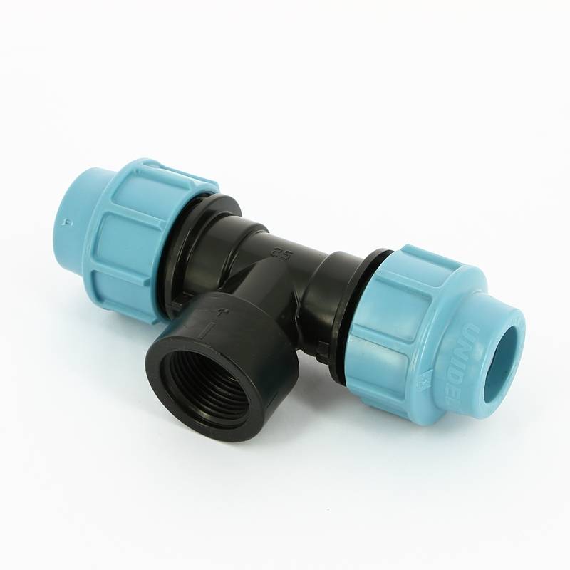 Тройник обжимной с внутренней резьбой Unidelta 25х1 для ПНД 1007025004