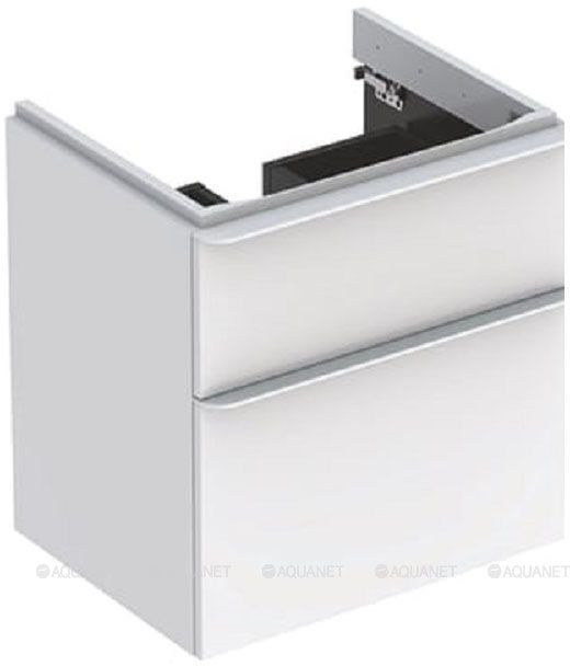 Тумба для раковины Geberit Smyle Square 58.4х61.7х47 см белый глянец 500.352.00.1