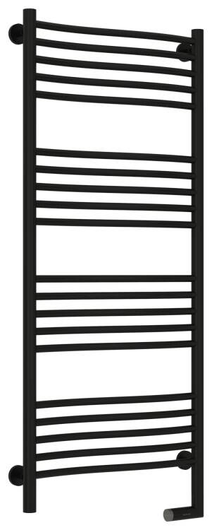 Полотенцесушитель электрический Сунержа Флюид 2.0 1000x500 мм справа черный матовый 31-5221-1250