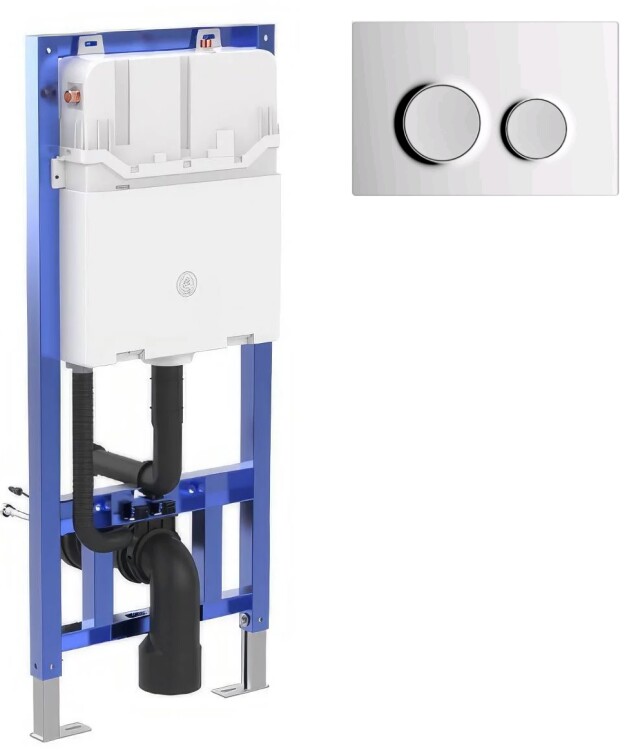 Инсталляция для унитаза Hogibe Smartflow 500х120х1135 мм клавиша хром SF19007912C