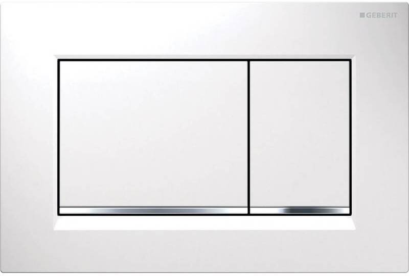 Клавиша смыва Geberit Sigma 30 двойная белый/хром/белый 115.883.KJ.1